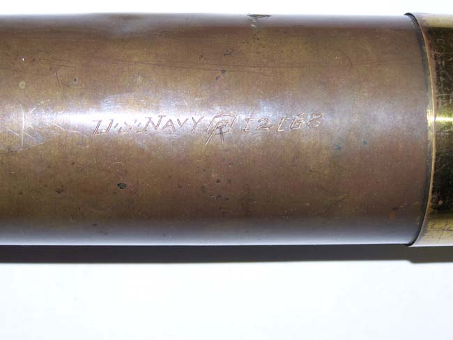 A Fine late 19th century All Brass U.S. Navy Four-Draw Telescope circa 1880 — image 2